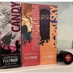 PULP RIOT peach & pink color lot (4) Candy, Desert Sky, Fireball, Sandstorm NEW